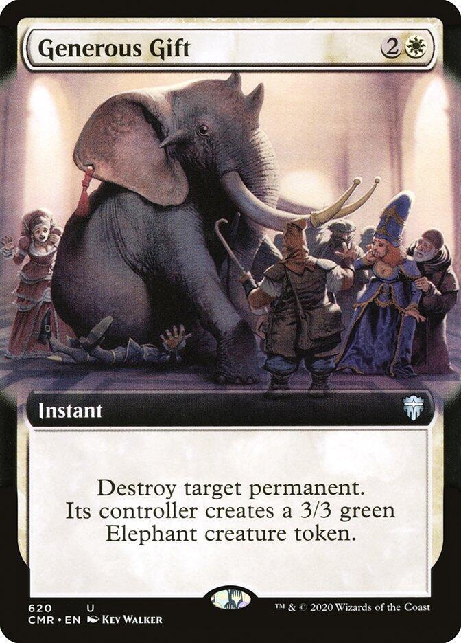 Generous Gift (Extended Art) 620 card from Commander Legends