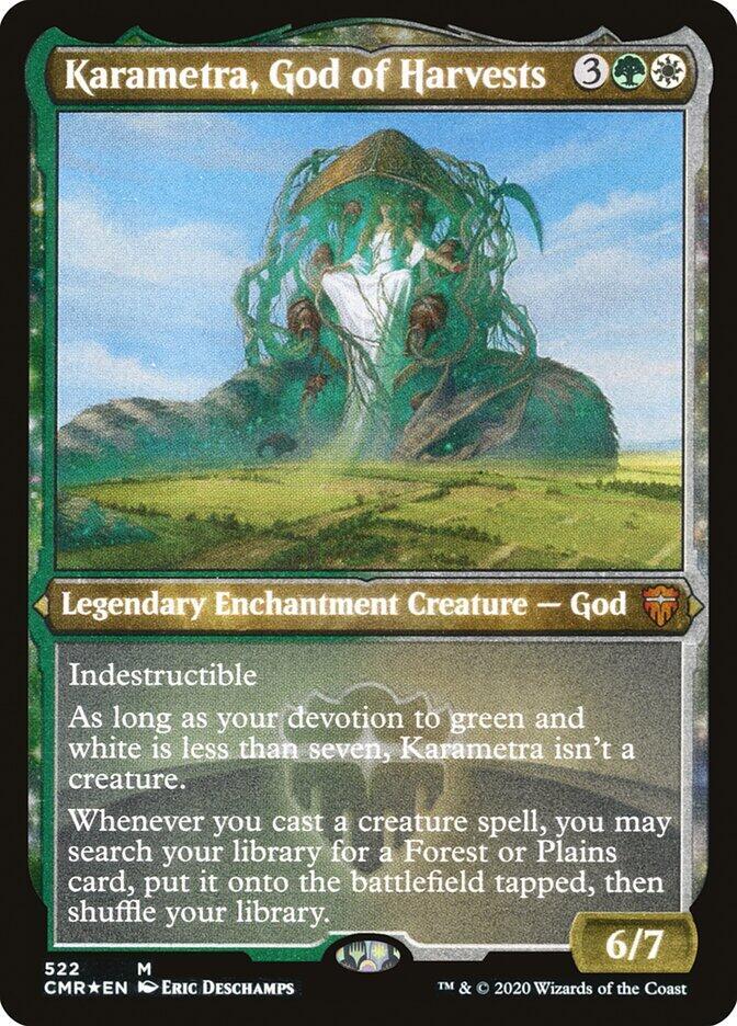 Karametra, God of Harvests (Foil Etched) 522 card from Commander Legends