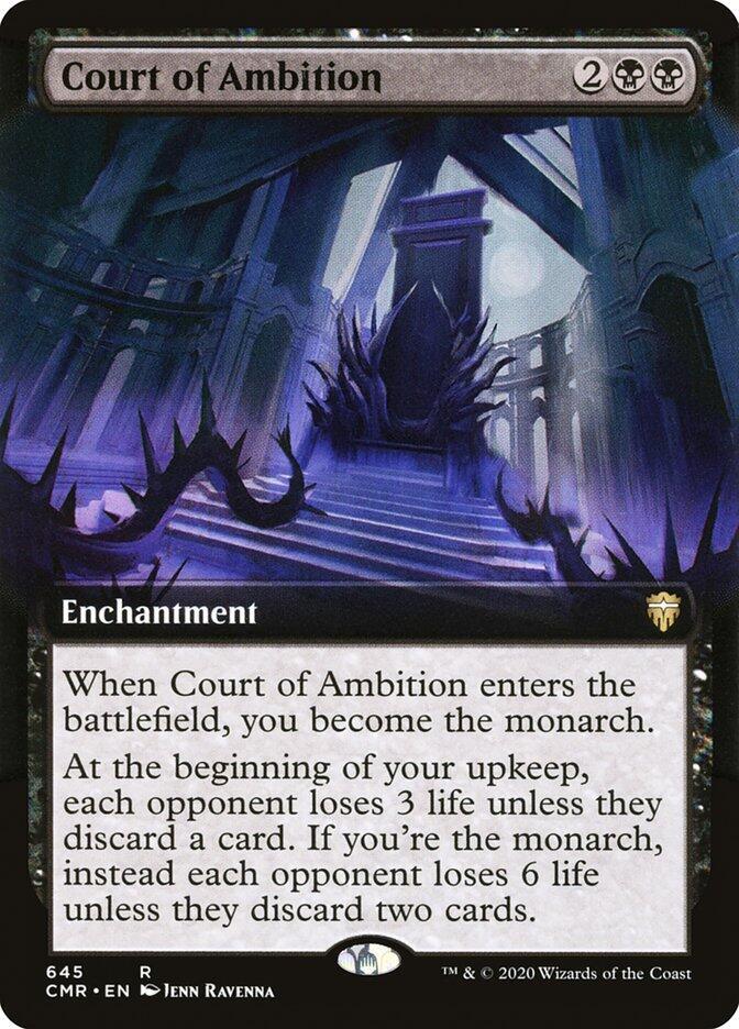 Court of Ambition (Extended Art) 645 card from Commander Legends