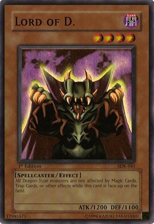 Lord of D. SDK-041 card from Starter Deck: Kaiba