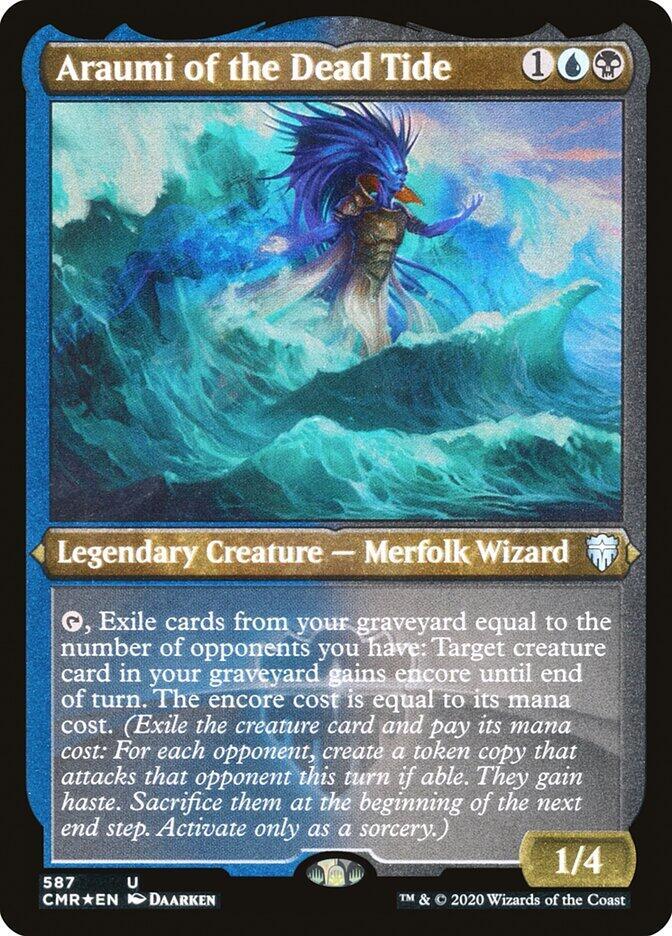 Araumi of the Dead Tide (Foil Etched) 587 card from Commander Legends