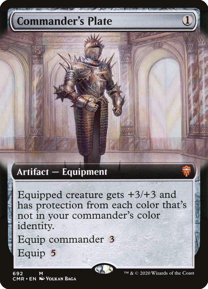 Commander's Plate (Extended Art) 692 card from Commander Legends