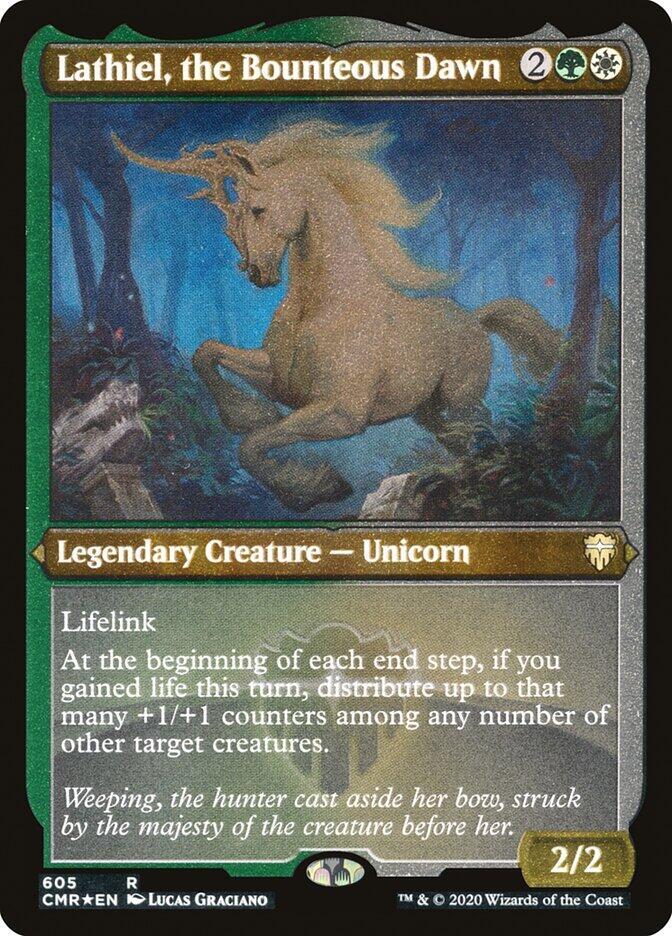 Lathiel, the Bounteous Dawn (Foil Etched) 605 card from Commander Legends