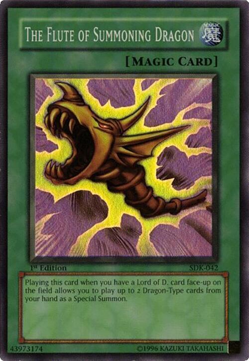 The Flute of Summoning Dragon SDK-042 card from Starter Deck: Kaiba