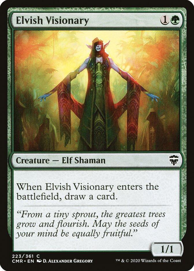 Elvish Visionary 223 card from Commander Legends