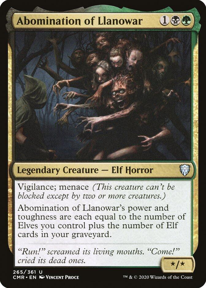 Abomination of Llanowar 265 card from Commander Legends