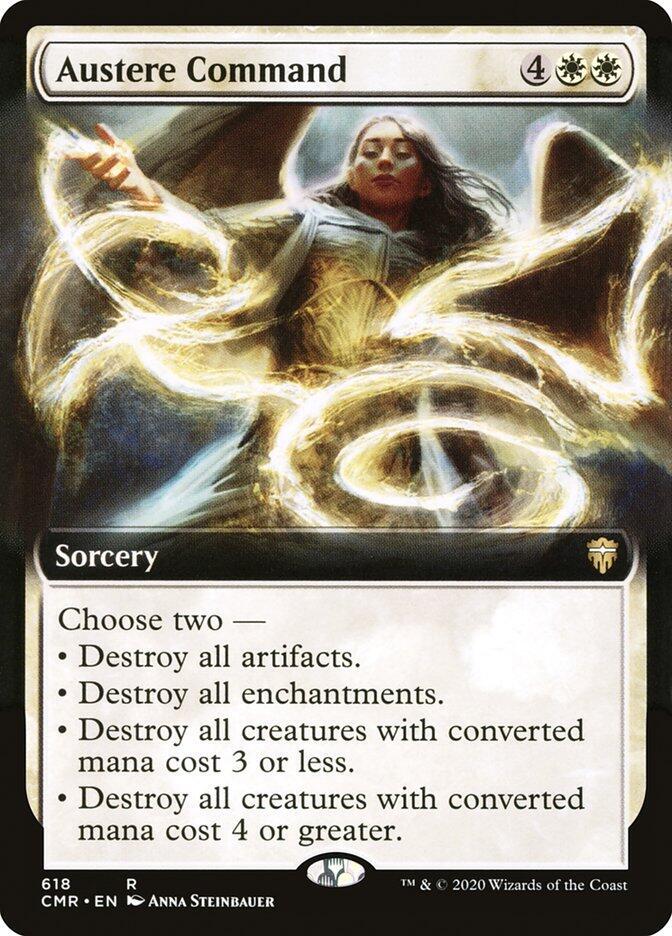 Austere Command (Extended Art) 618 card from Commander Legends