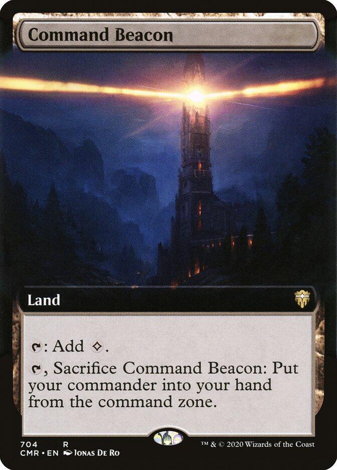Command Beacon (Extended Art) 704 card from Commander Legends