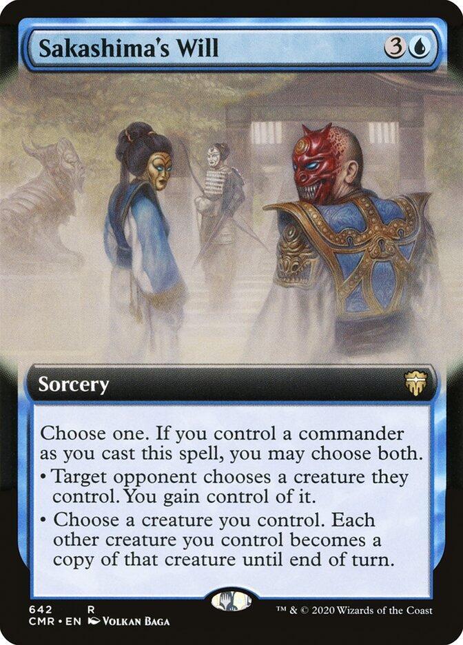 Sakashima's Will (Extended Art) 642 card from Commander Legends