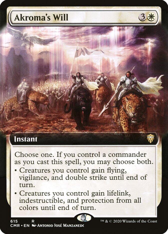 Akroma's Will (Extended Art) 615 card from Commander Legends