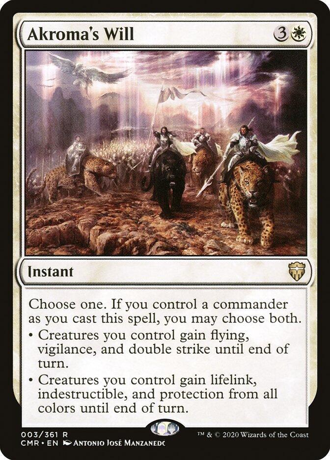 Akroma's Will 3 card from Commander Legends