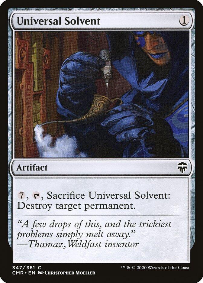 Universal Solvent 347 card from Commander Legends
