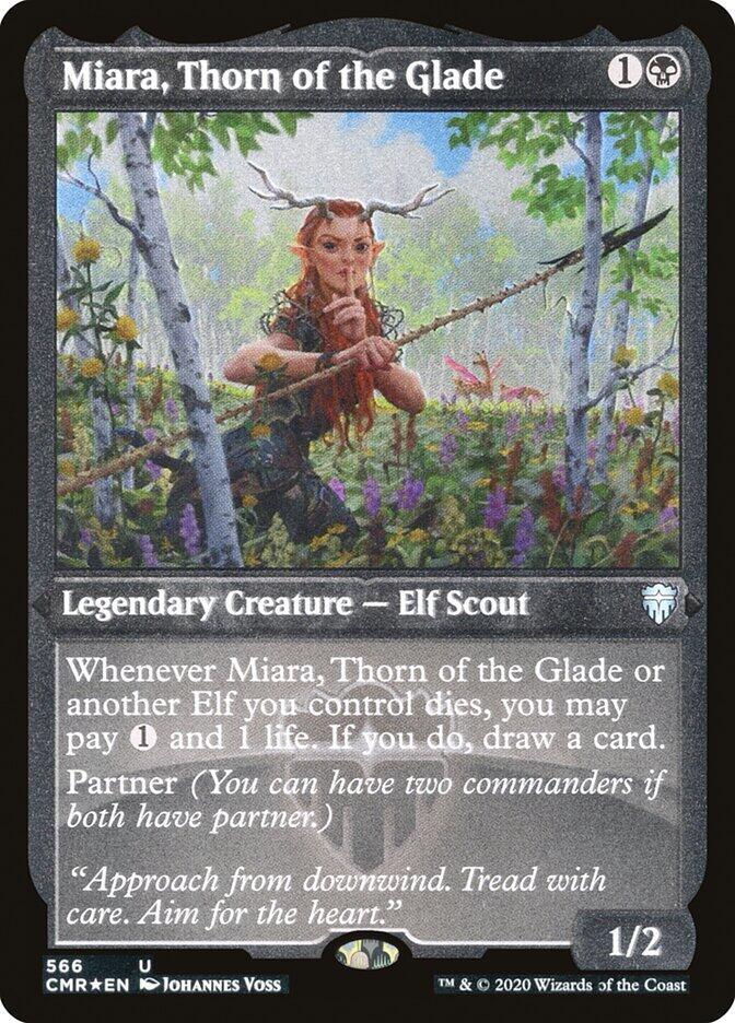 Miara, Thorn of the Glade (Foil Etched) 566 card from Commander Legends