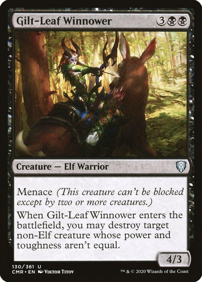 Gilt-Leaf Winnower 130 card from Commander Legends