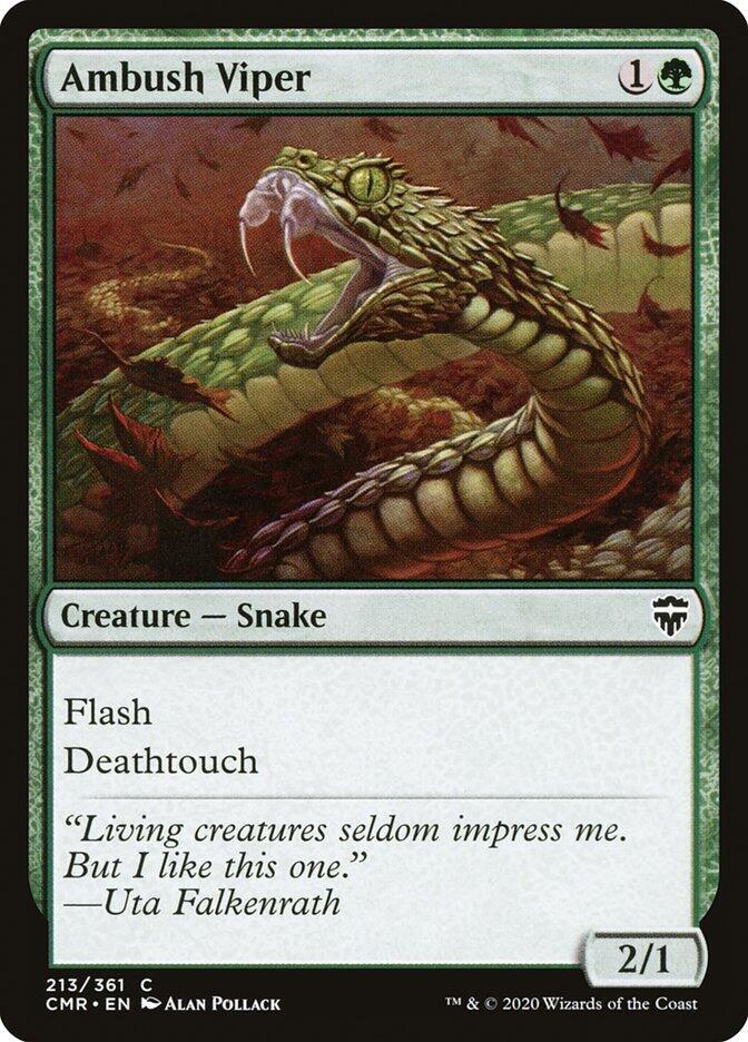 Ambush Viper 213 card from Commander Legends