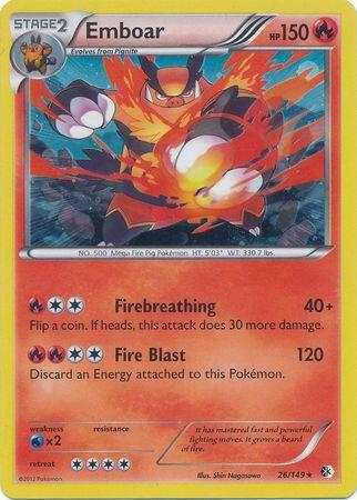 Emboar - 26/149 (Cosmos Holo) 026/149 card from Blister Exclusives