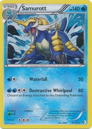 Samurott - 41/149 (Cosmos Holo) 041/149 card from Blister Exclusives