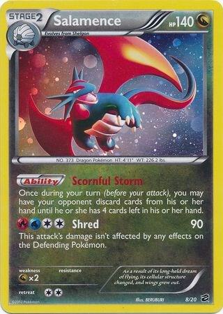 Salamence - 8/20 (Cosmos Holo) 008/020 card from Blister Exclusives
