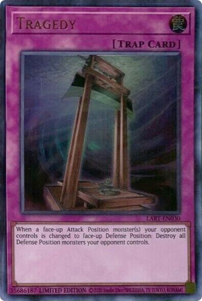 Tragedy LART-EN030 card from The Lost Art Promotion