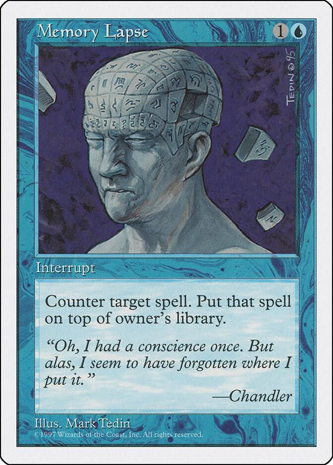 Memory Lapse card from Fifth Edition