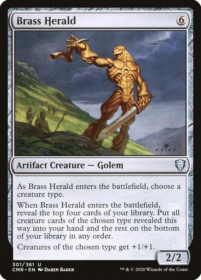 Brass Herald 301 card from Commander Legends