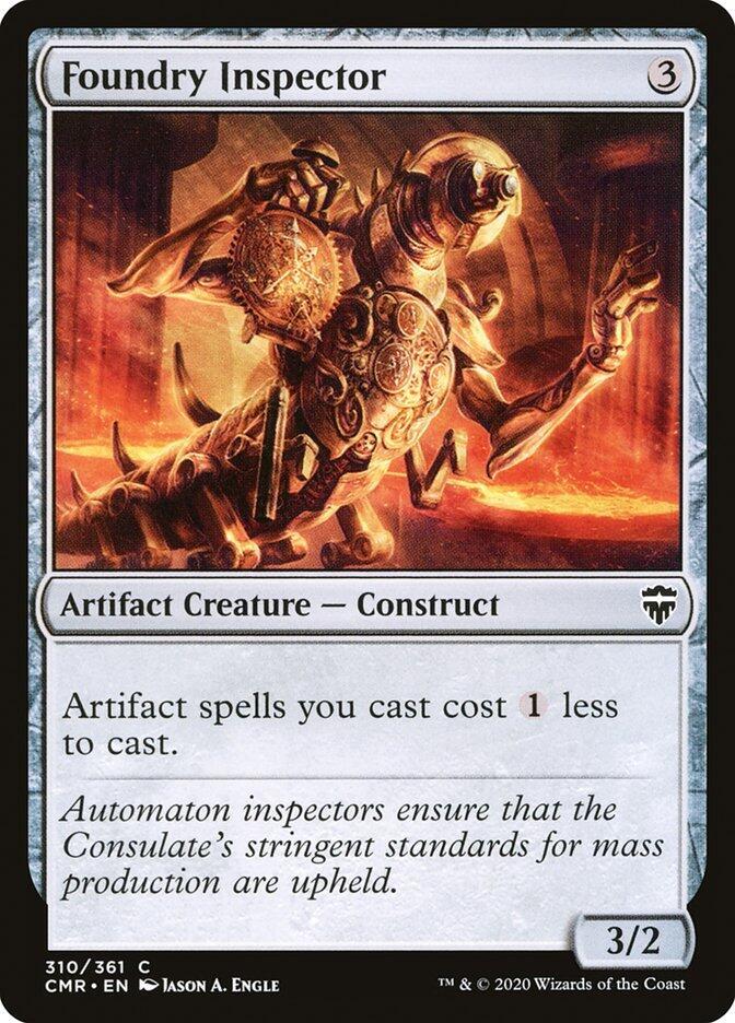 Foundry Inspector 310 card from Commander Legends