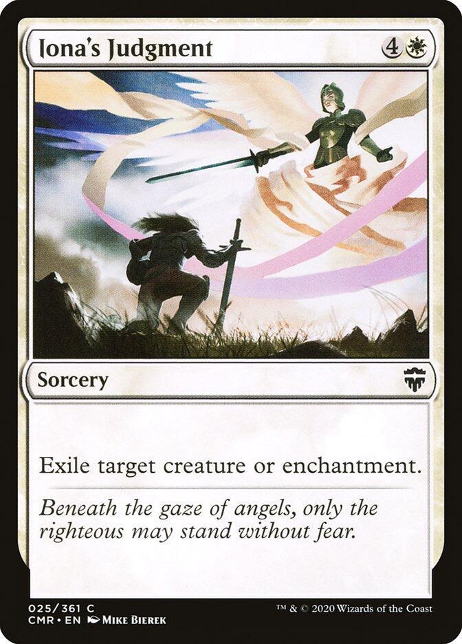 Iona's Judgment 25 card from Commander Legends