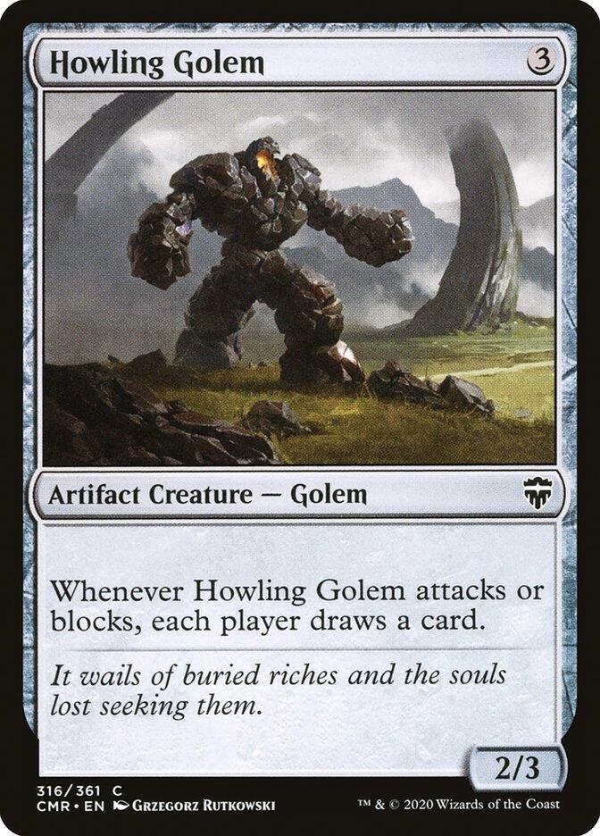 Howling Golem 316 card from Commander Legends