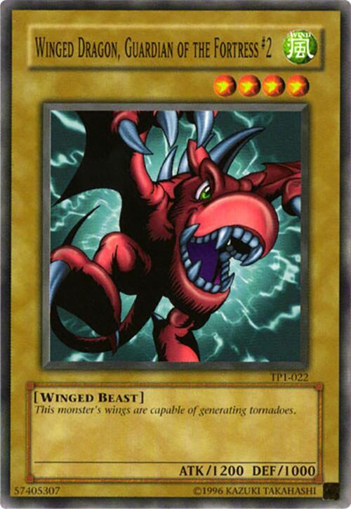 Winged Dragon, Guardian of the Fortress #2 TP1-022 card from Tournament Pack 1