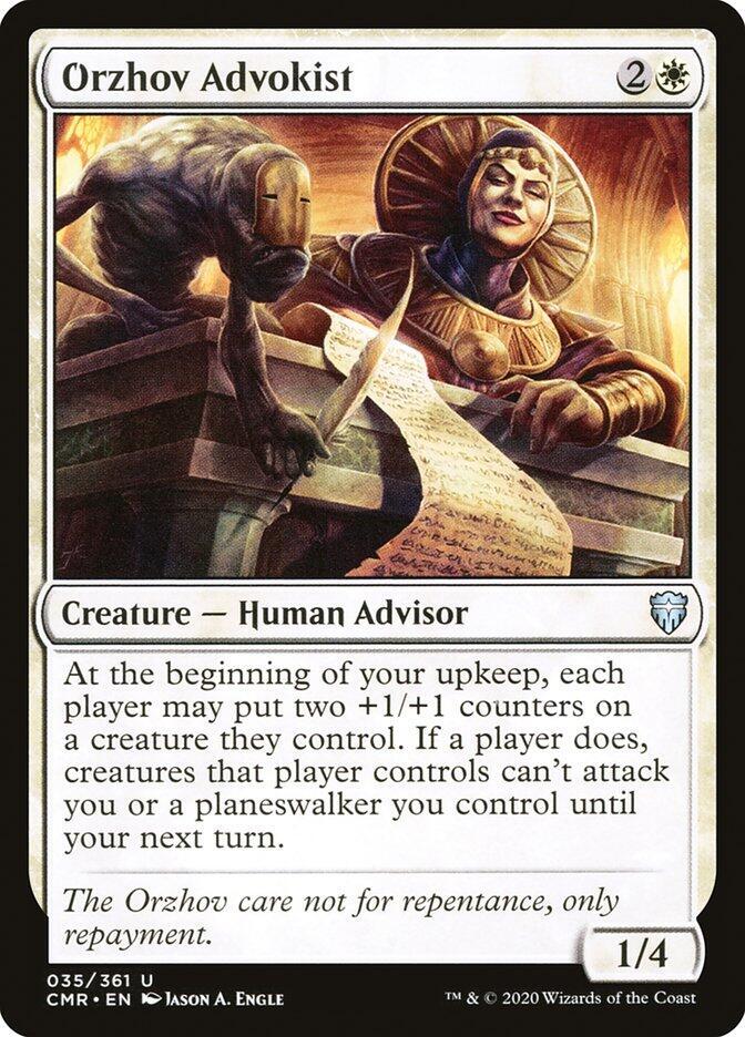 Orzhov Advokist 35 card from Commander Legends