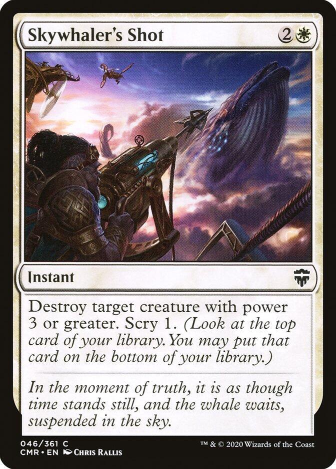 Skywhaler's Shot 46 card from Commander Legends
