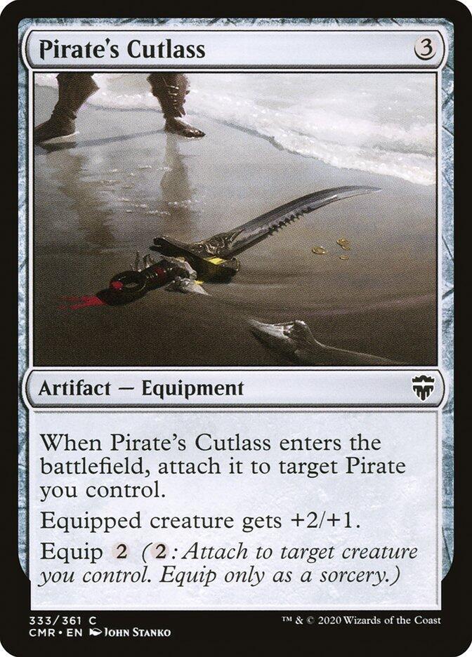 Pirate's Cutlass 333 card from Commander Legends