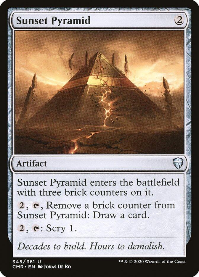 Sunset Pyramid 345 card from Commander Legends