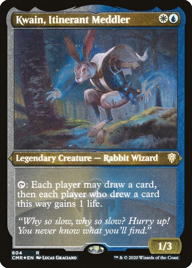 Kwain, Itinerant Meddler (Foil Etched) 604 card from Commander Legends