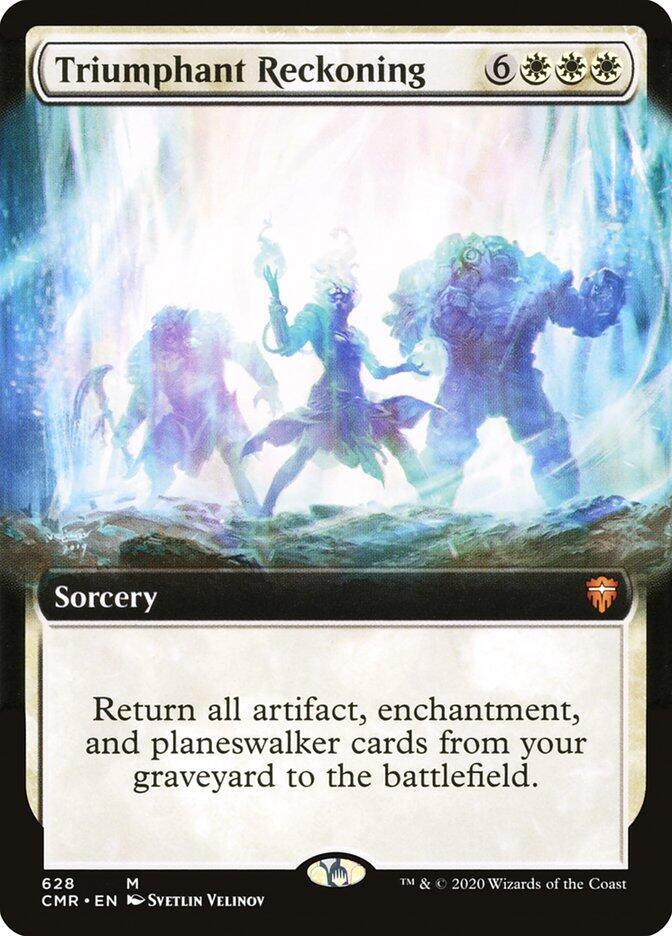 Triumphant Reckoning (Extended Art) 628 card from Commander Legends