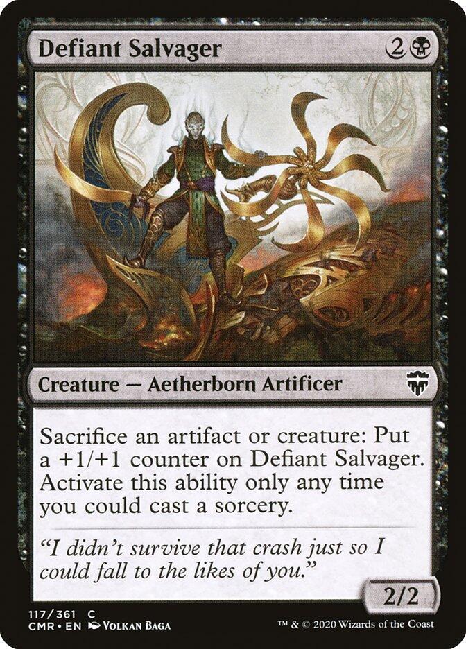 Defiant Salvager 117 card from Commander Legends