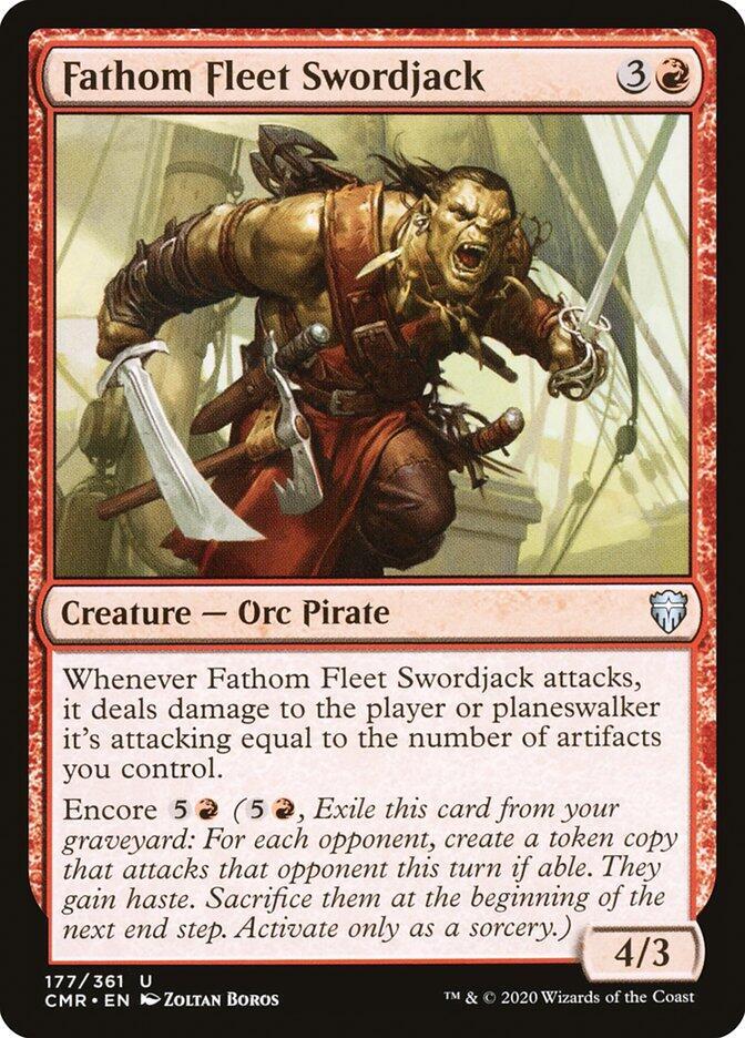 Fathom Fleet Swordjack 177 card from Commander Legends