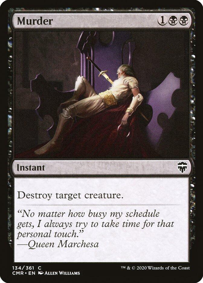 Murder 134 card from Commander Legends
