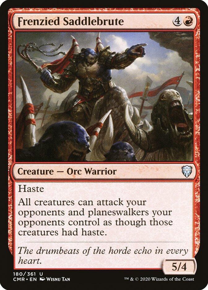 Frenzied Saddlebrute 180 card from Commander Legends