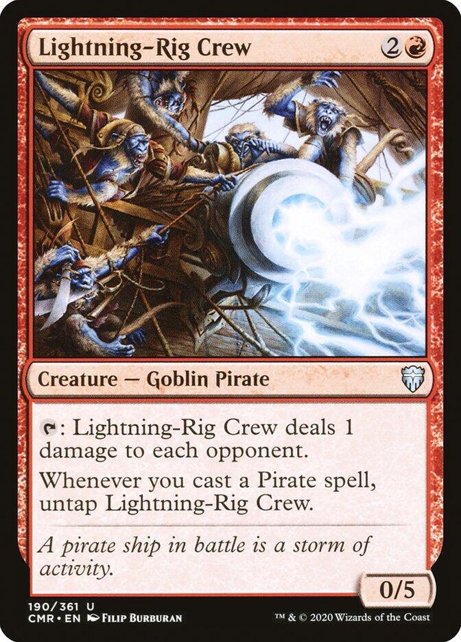 Lightning-Rig Crew 190 card from Commander Legends