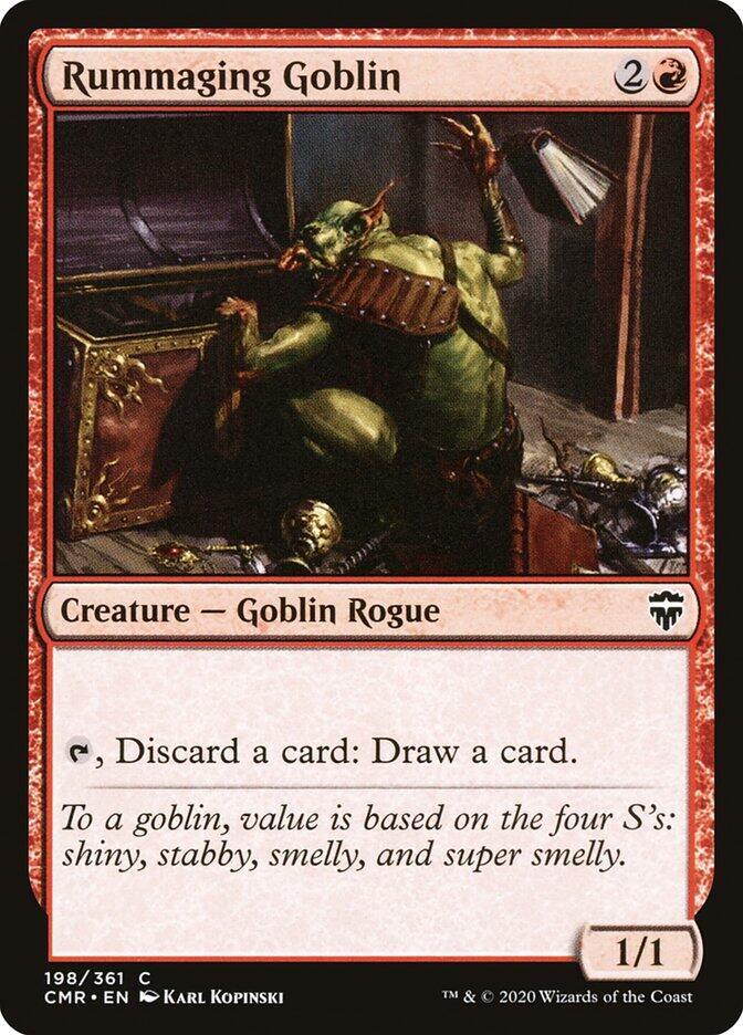 Rummaging Goblin 198 card from Commander Legends