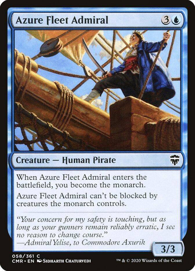 Azure Fleet Admiral 58 card from Commander Legends