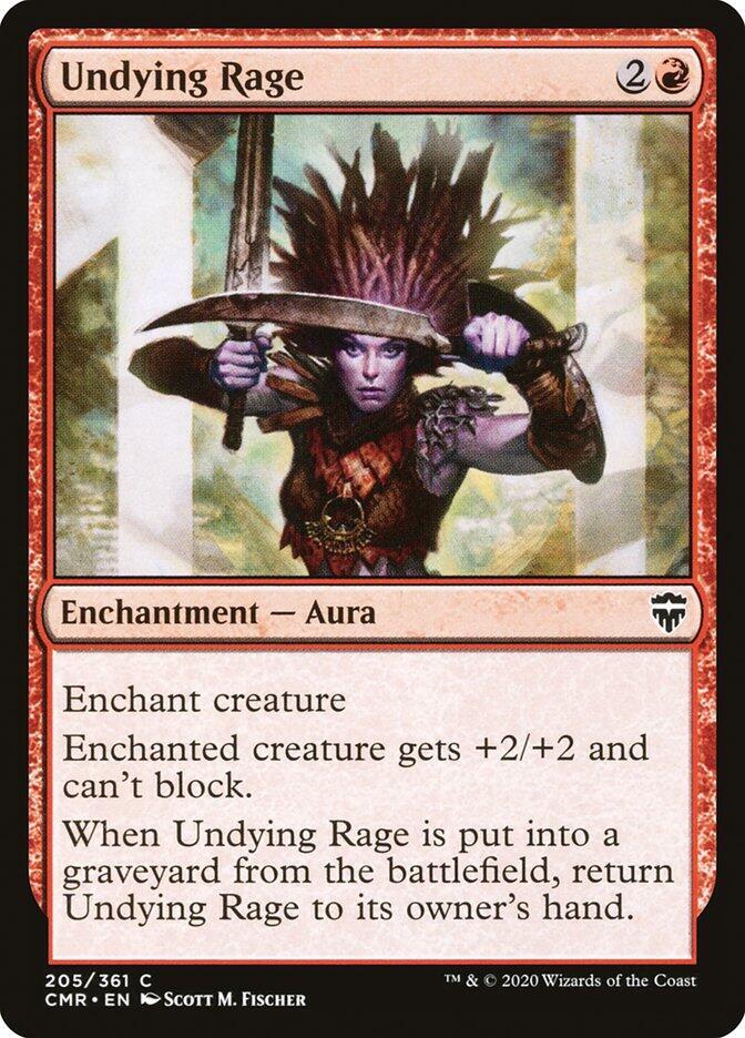 Undying Rage 205 card from Commander Legends