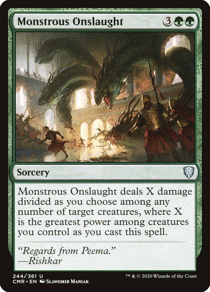 Monstrous Onslaught 244 card from Commander Legends