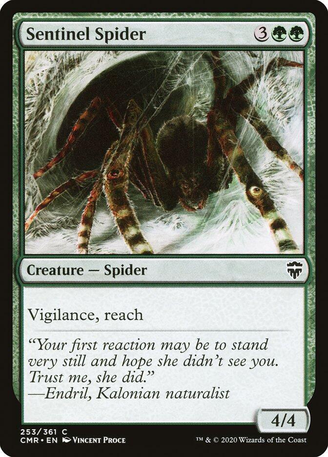 Sentinel Spider 253 card from Commander Legends