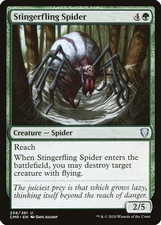 Stingerfling Spider 258 card from Commander Legends