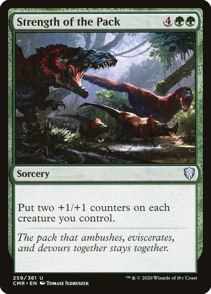 Strength of the Pack 259 card from Commander Legends