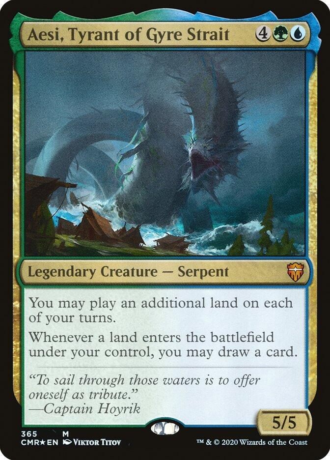Aesi, Tyrant of Gyre Strait 365 card from Commander Legends