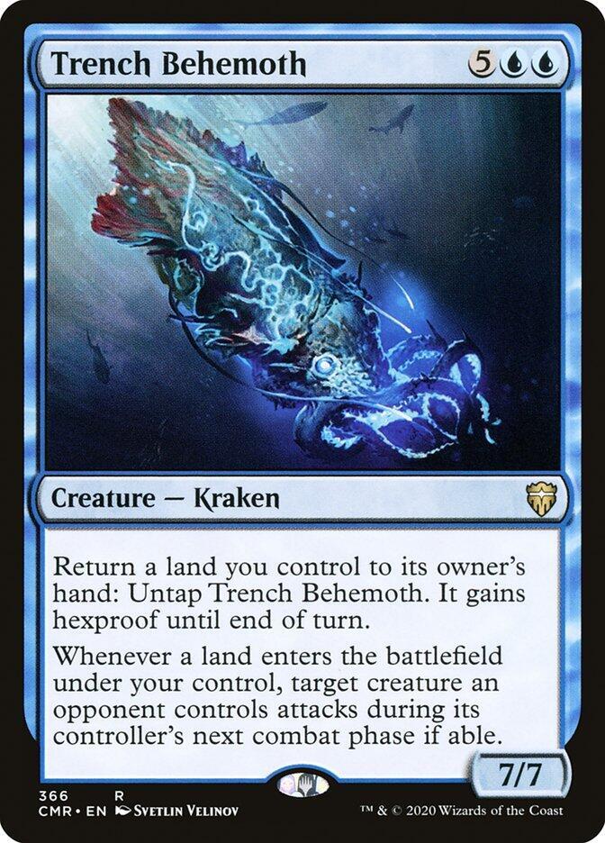 Trench Behemoth 366 card from Commander Legends