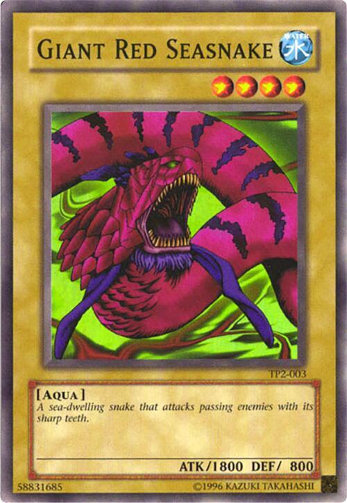 Giant Red Seasnake TP2-003 card from Tournament Pack 2